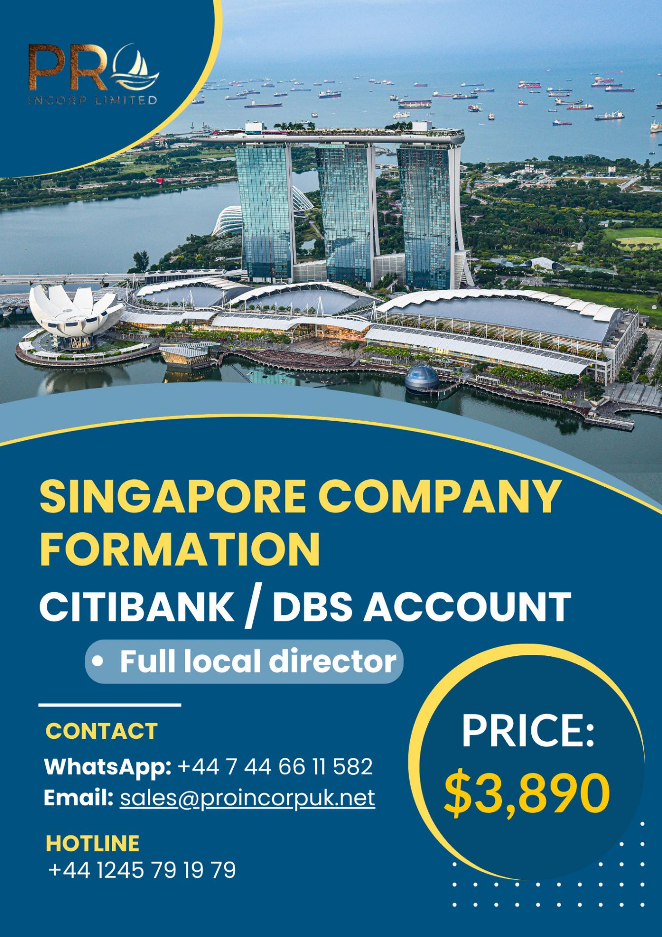 Singapore Company Formation and Citibank/DBS Account